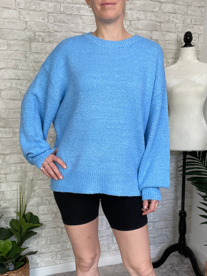 Sky Blue Birdie Sweater