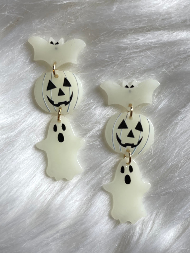 Spooky Glow In The Dark Earrings
