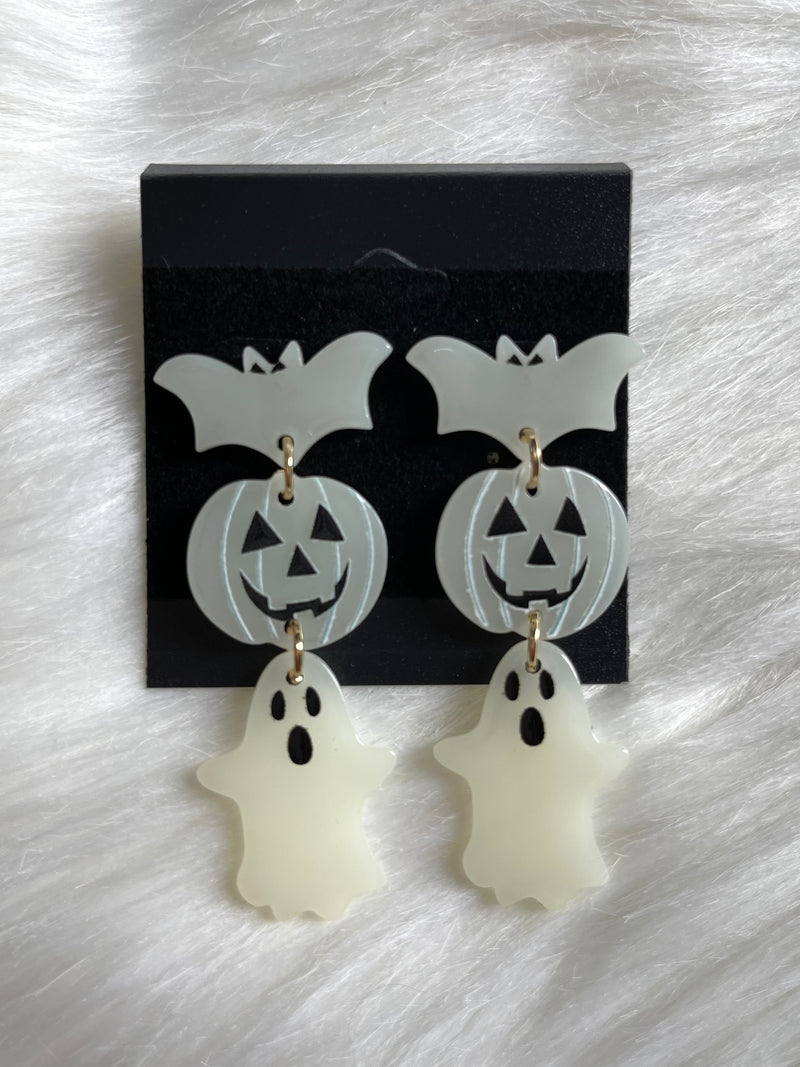 Spooky Glow In The Dark Earrings