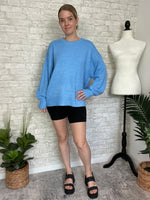 Sky Blue Birdie Sweater