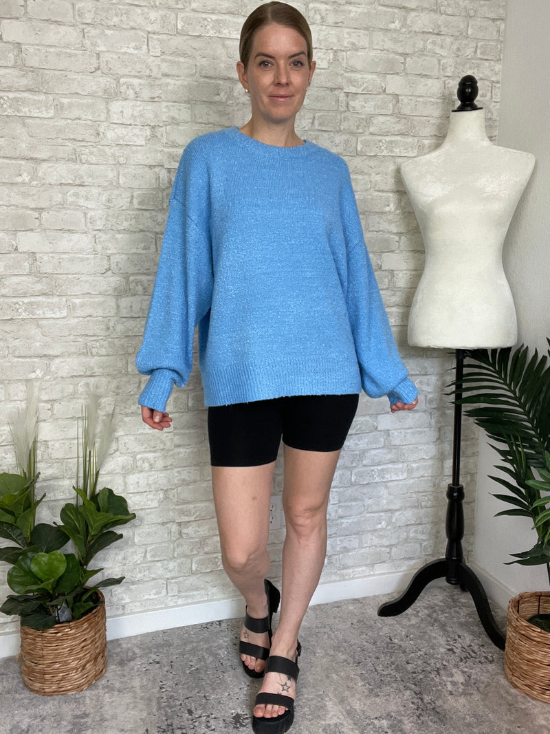 Sky Blue Birdie Sweater