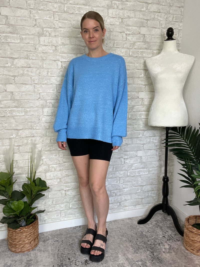Sky Blue Birdie Sweater