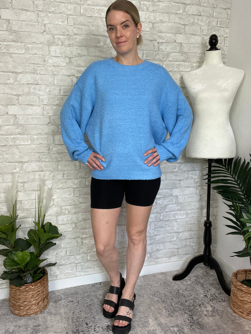 Sky Blue Birdie Sweater