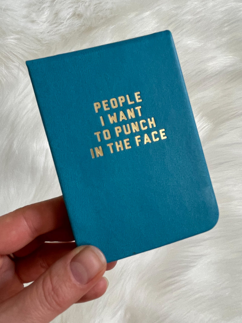 People I Want To Punch In The Face Mini Notebook