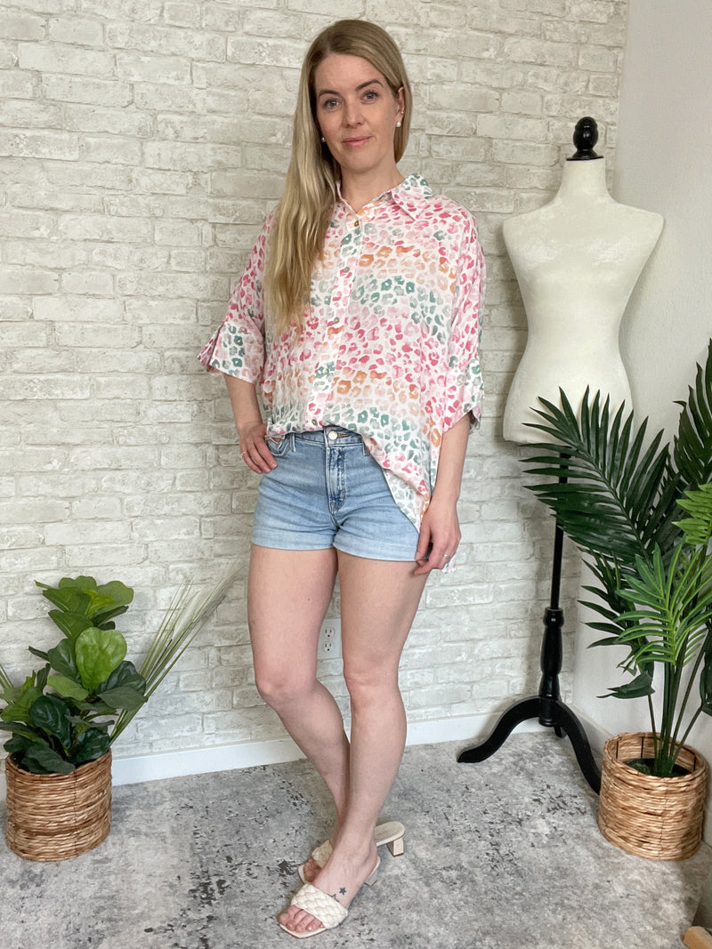 Rainbow Cheetah Top