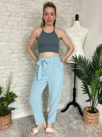 Jeanie High Waisted Pants Blue
