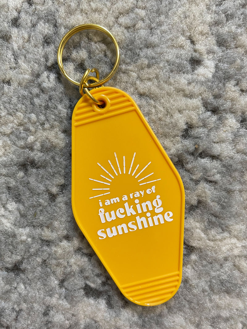 I'm A Ray Of Fucking Sunshine Keychain