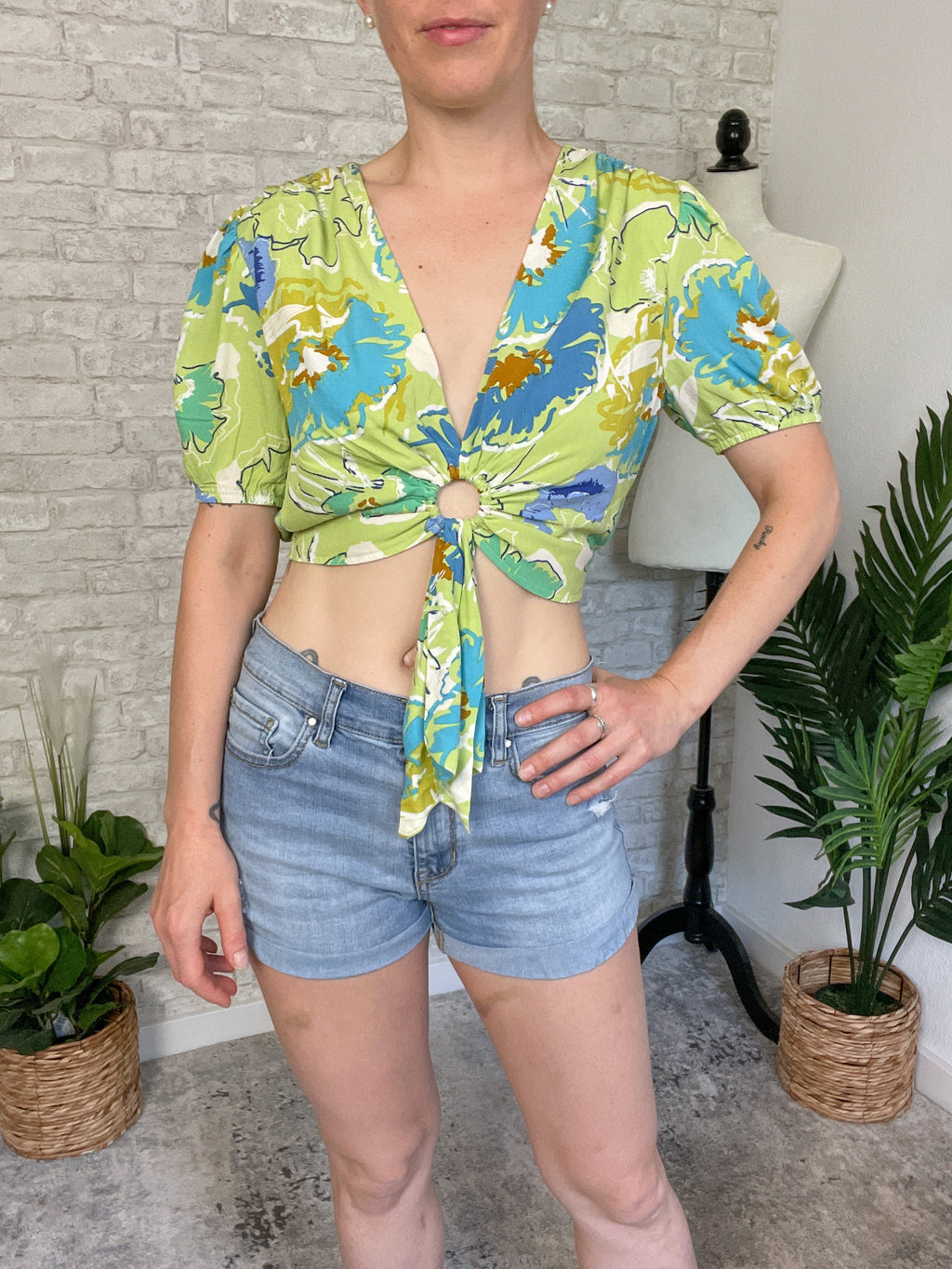 Tahitian Lime Crop Top