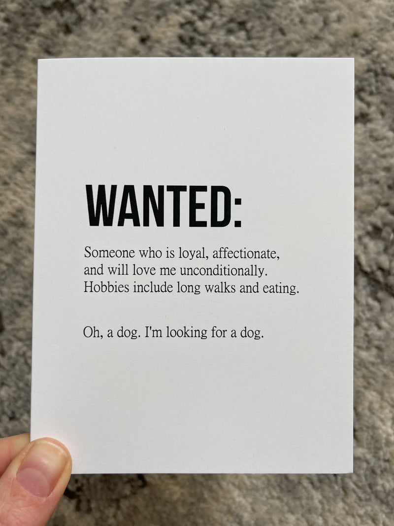 Looking For A Dog Card