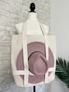Hat Holder Tote Bag Natural