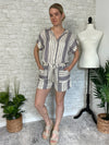 Grenada Blue + Ivory Romper