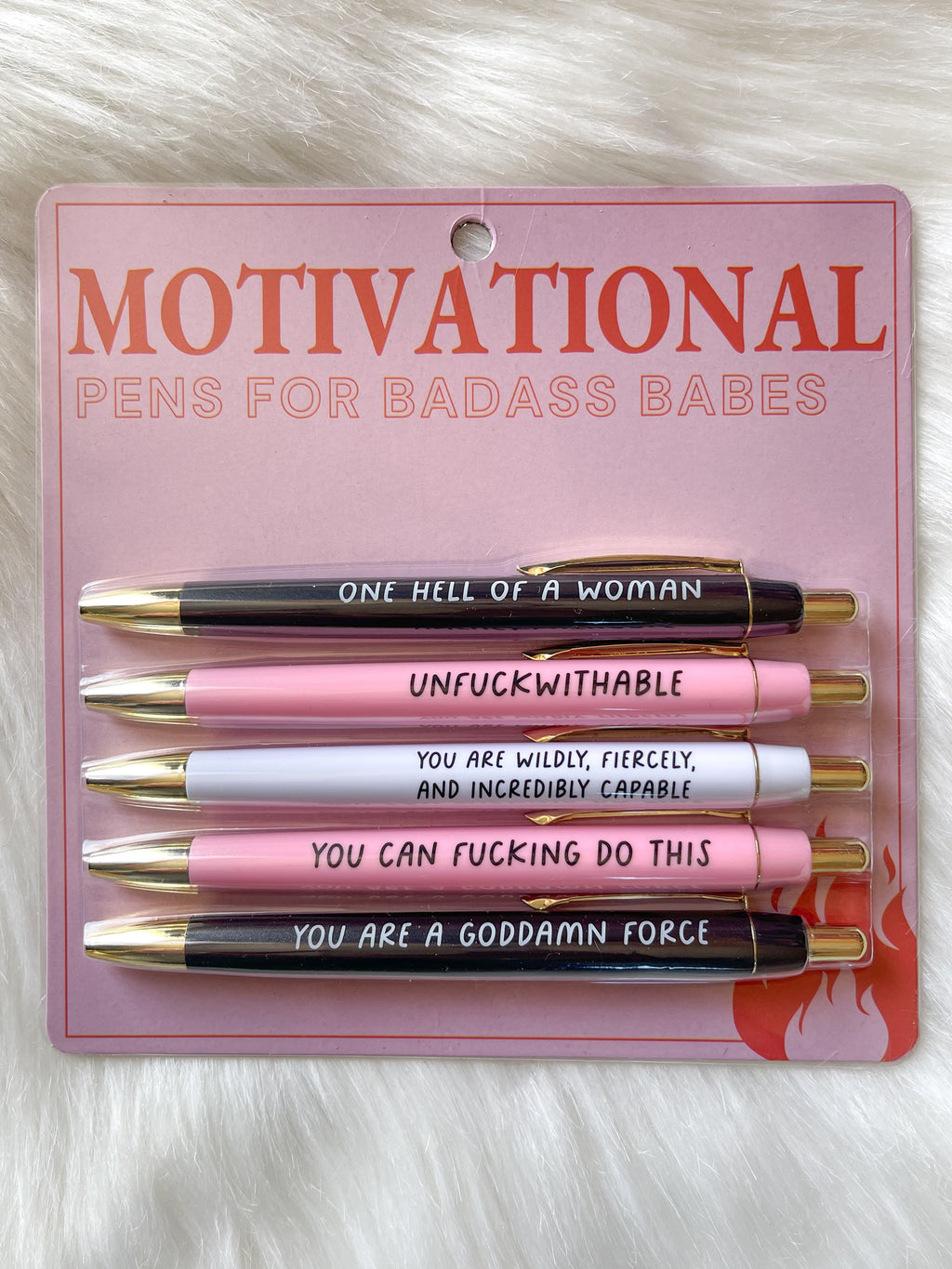Motivational Badass Pen Set(5pcs)