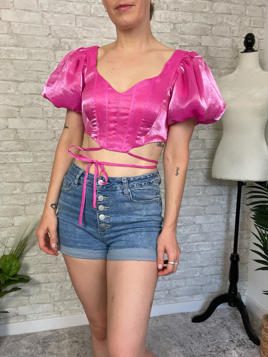 Bon Bon Top Hot Pink