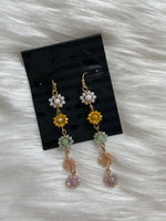 Neutral Rainbow Mini Floral Earring
