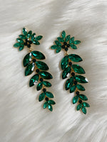 Midnight Bling Earrings Green