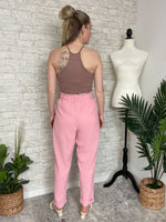 Jeanie High Waisted Pants Pink