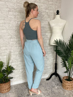 Jeanie High Waisted Pants Blue