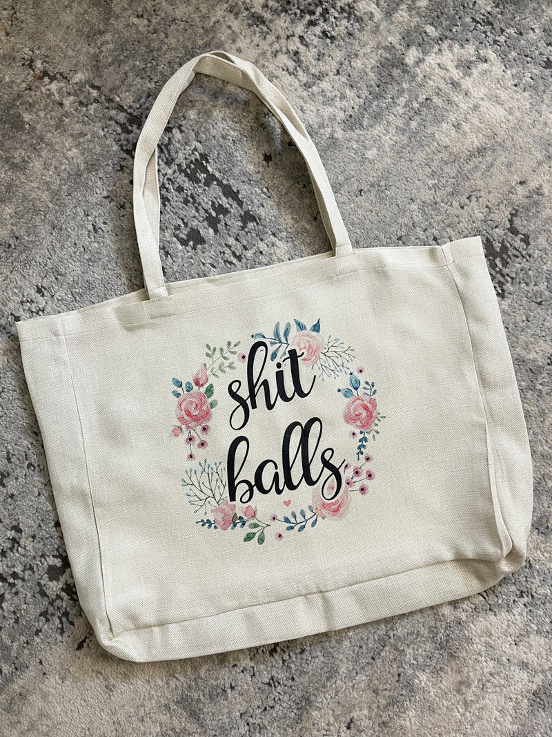 Shit Balls Tote Bag