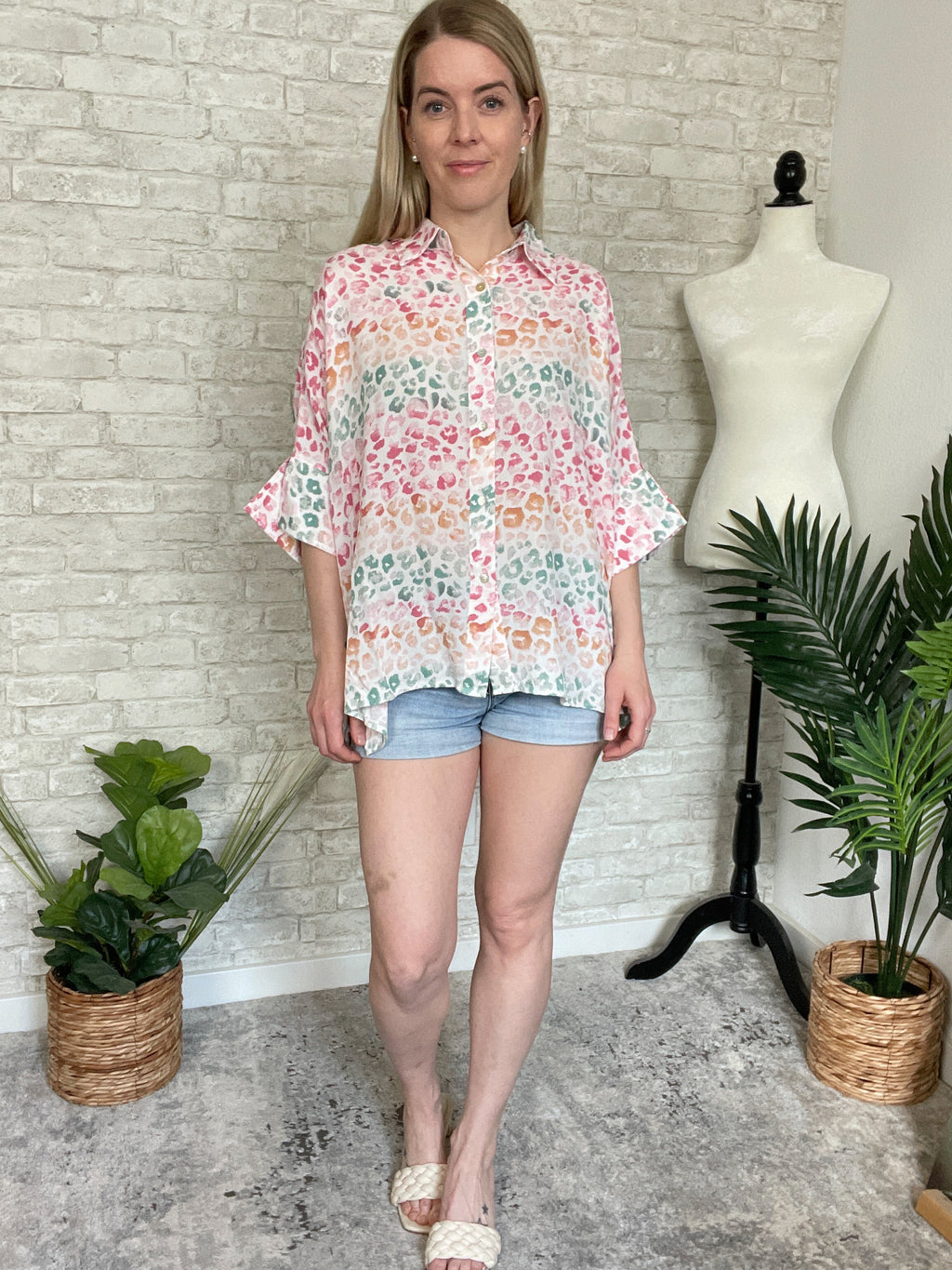 Rainbow Cheetah Top