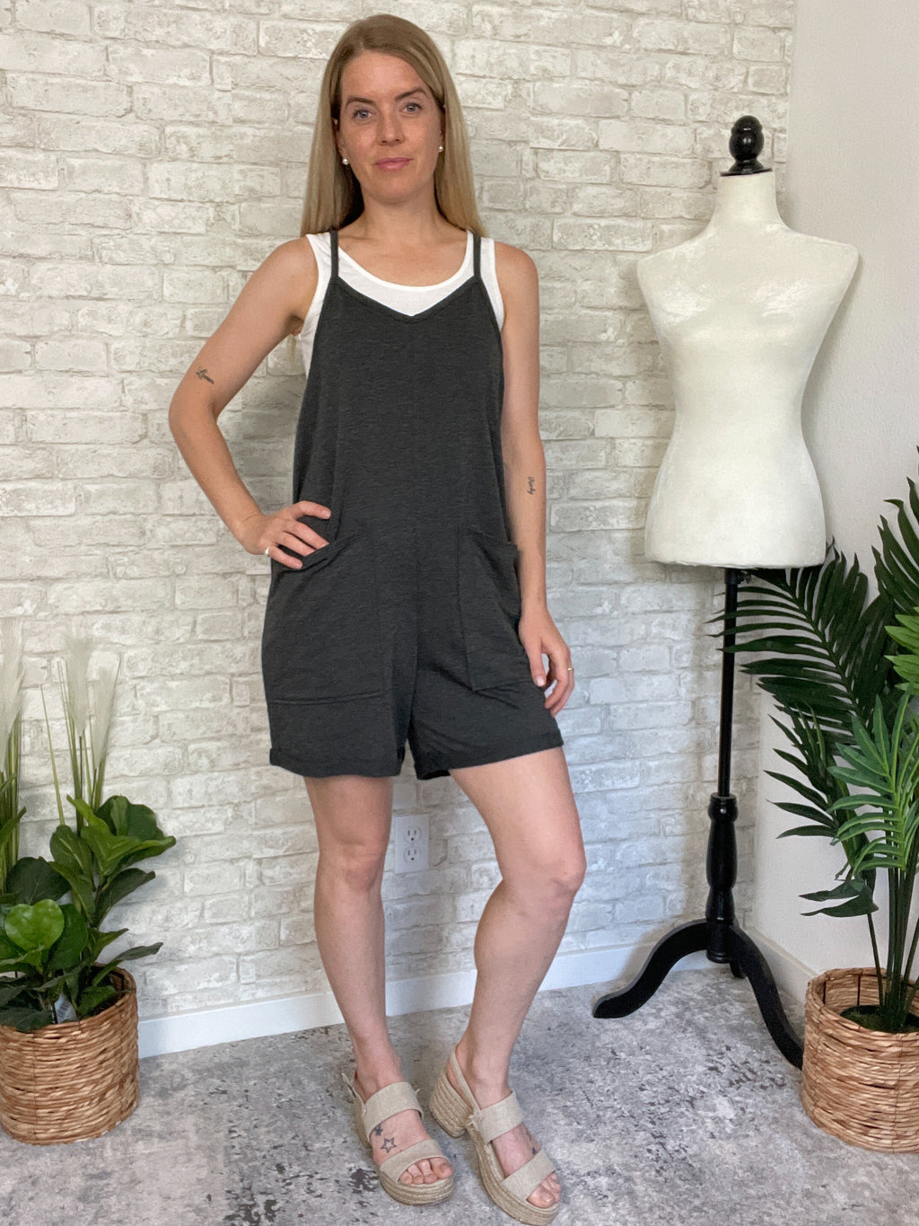 Elaine Charcoal Terrycloth Jumper