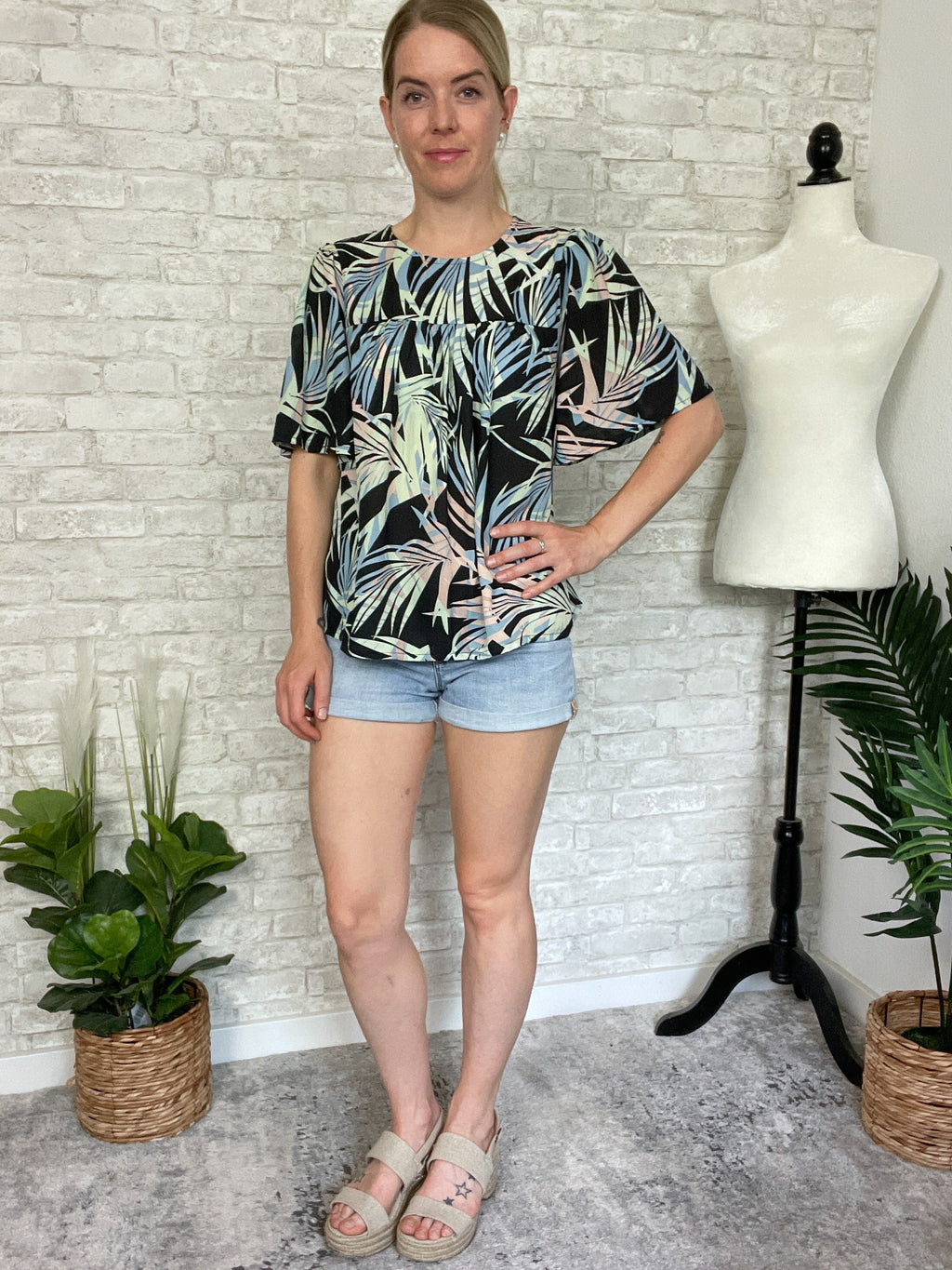 Midnight Palm Shirt