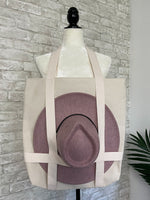 Hat Holder Tote Bag Natural