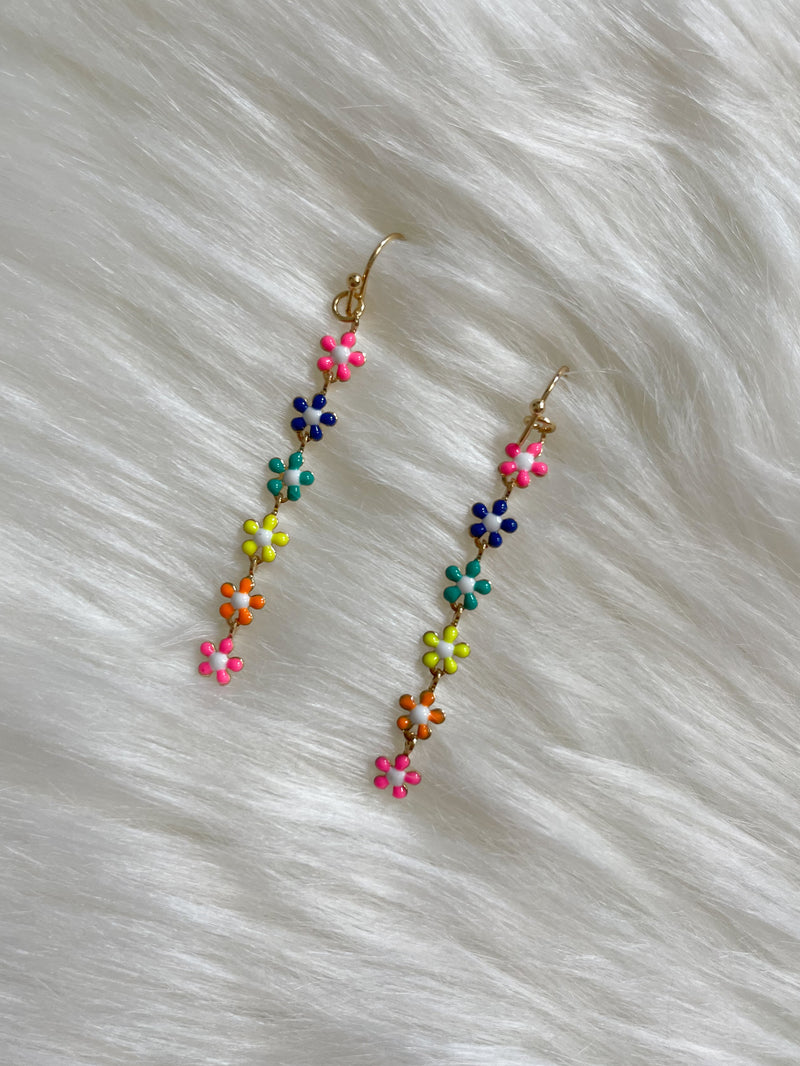 Rainbow Mini Floral Earring