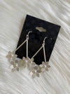 Floral Pearl Earring Silver