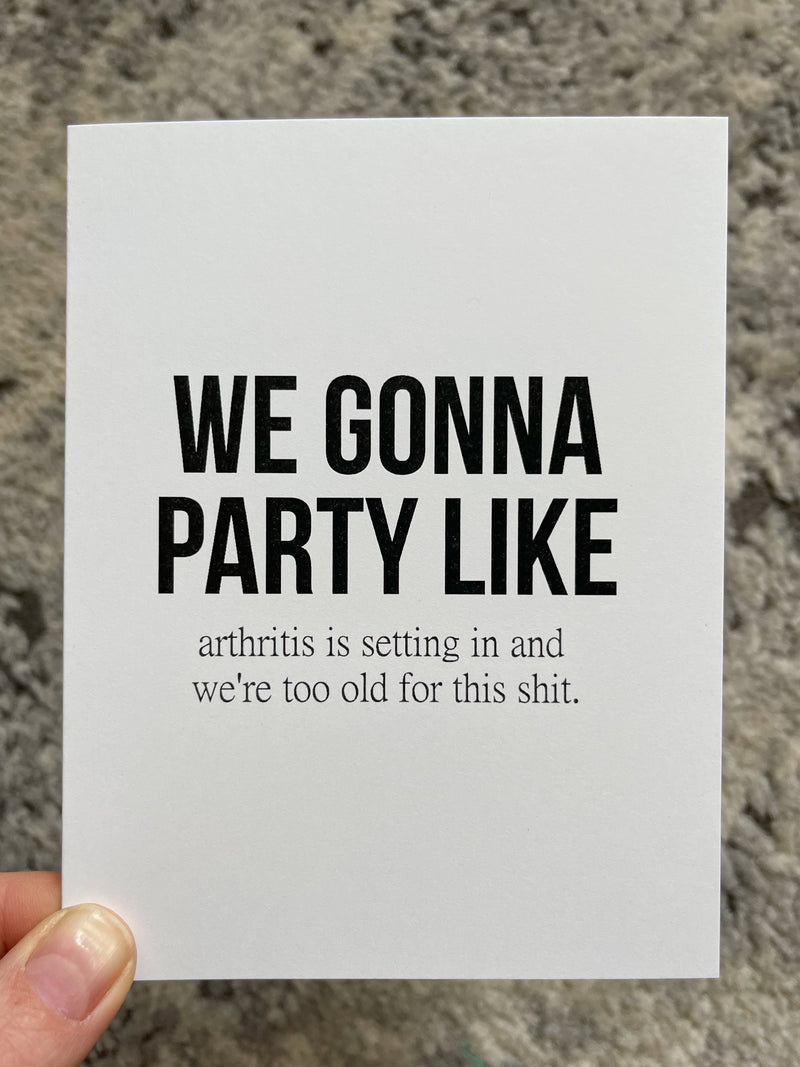 Arthritis Birthday Card