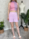 Light Lavender Power Shorts