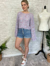 Trixi Crochet Crop Top Lavender