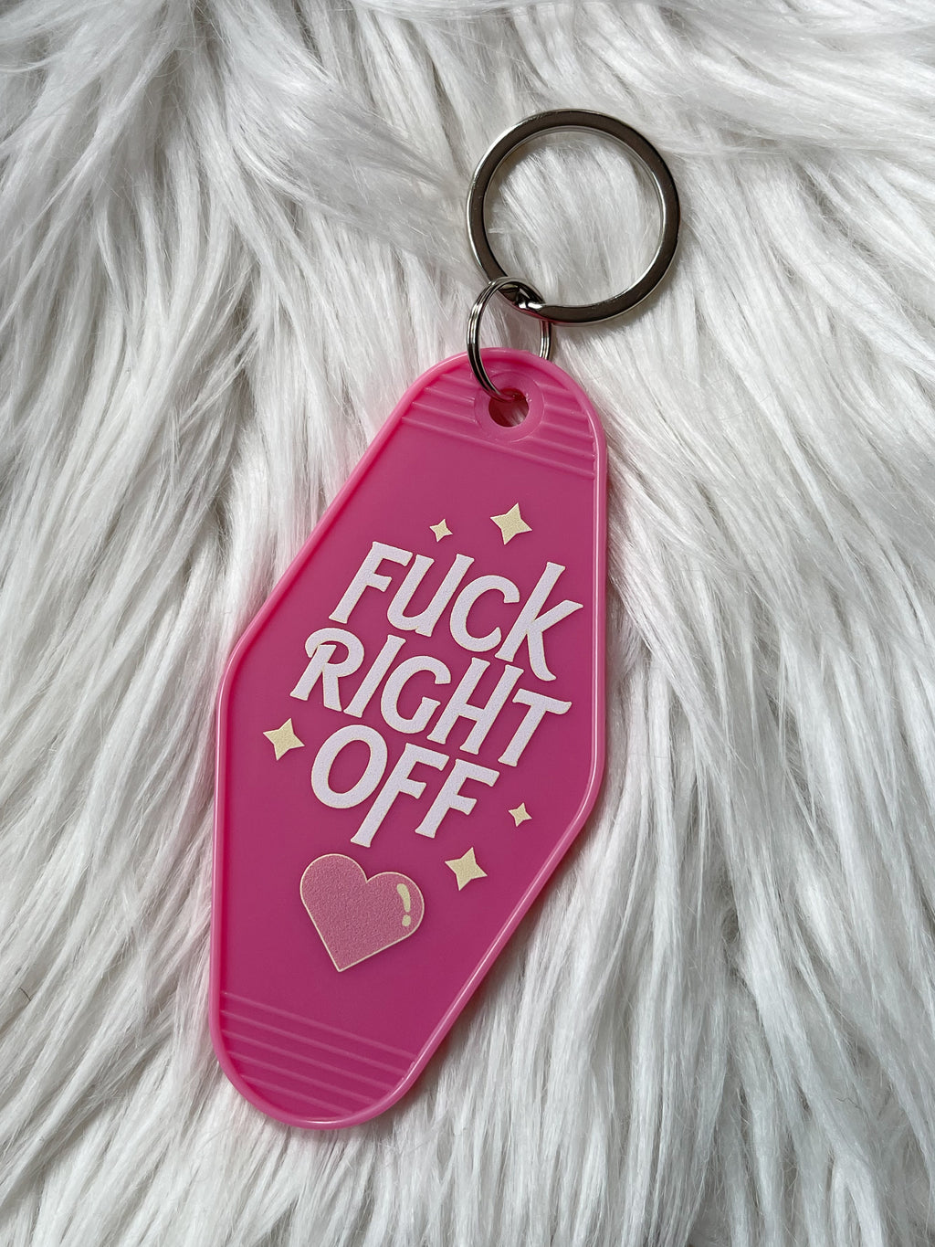 Fuck Right Off Motel Keychain