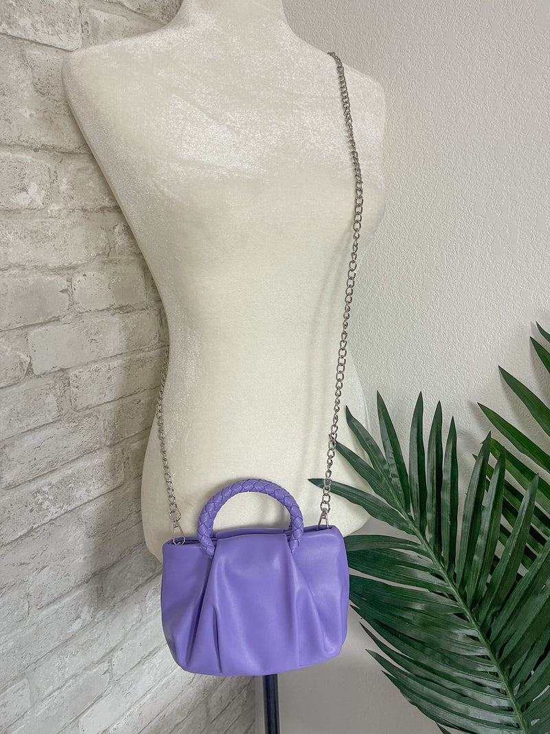 Mini Lavender Scrunch Bag