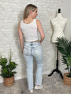 High-Waisted Acid Wash Jeans