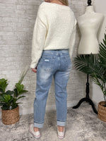 Distressed Boyfriend Jeans