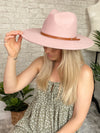 Sarita Wide Brim Hat Lilac Blush