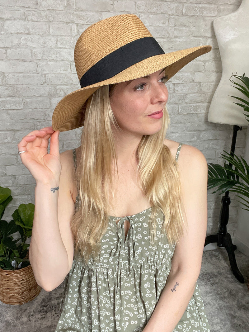 Sydney Straw Hat Caramel