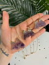 Amethyst Mountain Necklace Gold