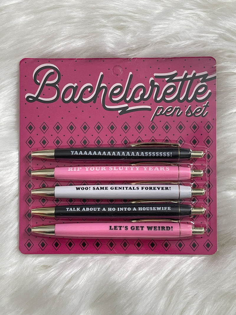 Bachelorette Pen Set