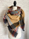 Cuddle Up Scarf Blue + Yellow