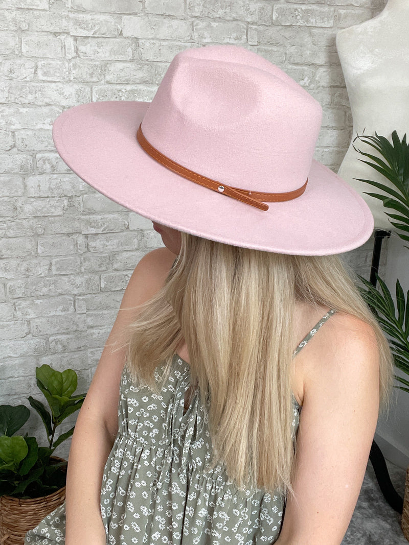 Sarita Wide Brim Hat Lilac Blush
