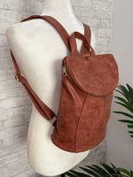 Alyssa Distressed Backpack Clay
