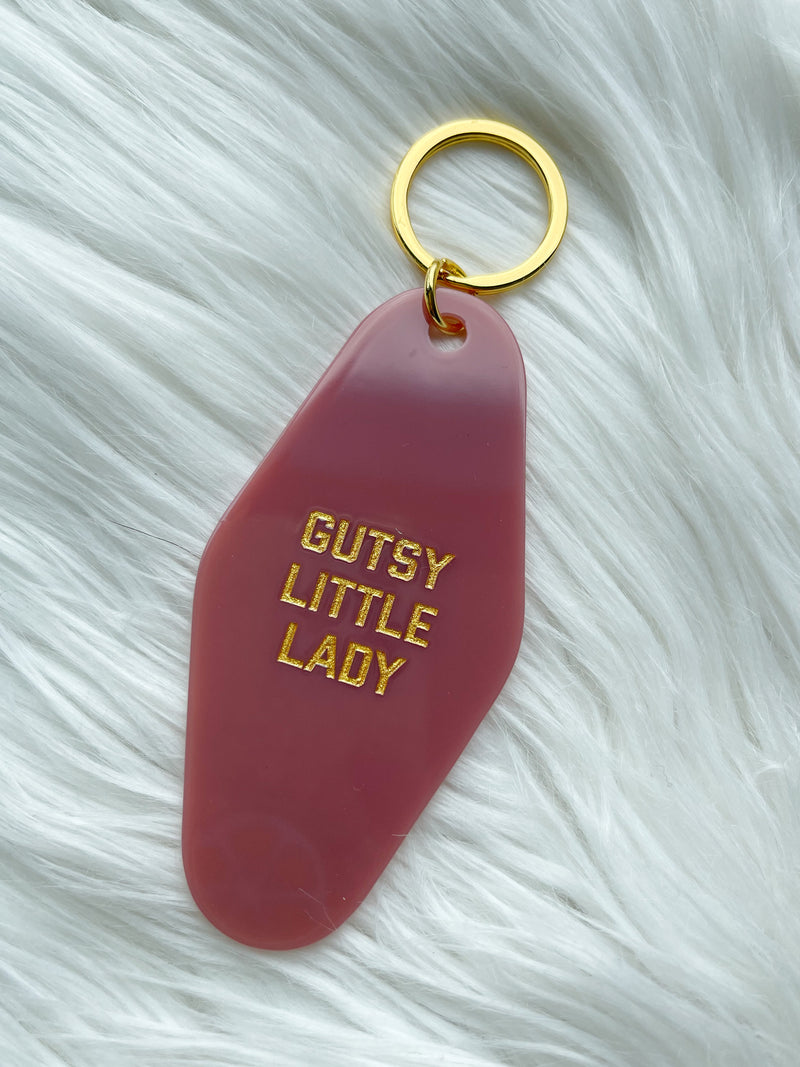 Gutsy Little Lady Motel Keychain