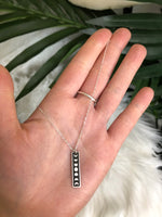 Moon Phase Necklace Vertical