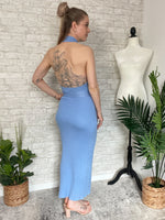 Caitlin Vintage Blue Dress