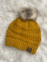 Classic "CC" Beanie Mustard
