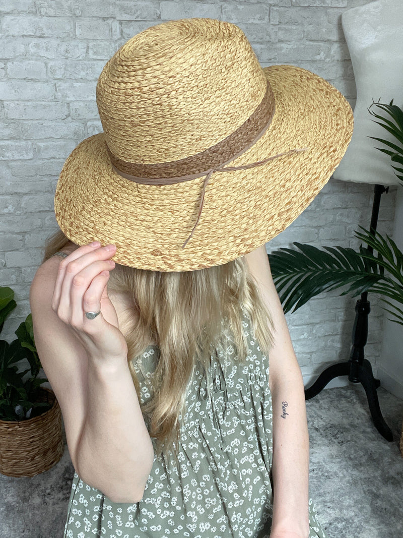 Esme Two Tone Straw Hat