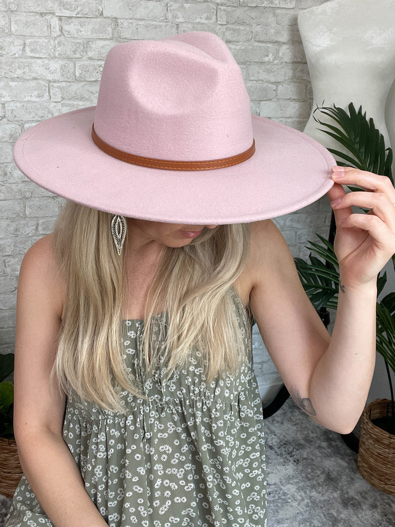 Sarita Wide Brim Hat Lilac Blush