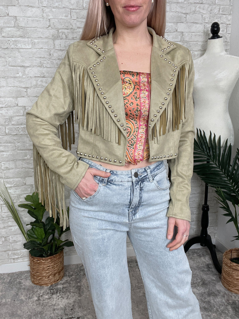 Celty Sage Fringe Jacket