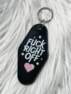 Fuck Right Off Motel Keychain